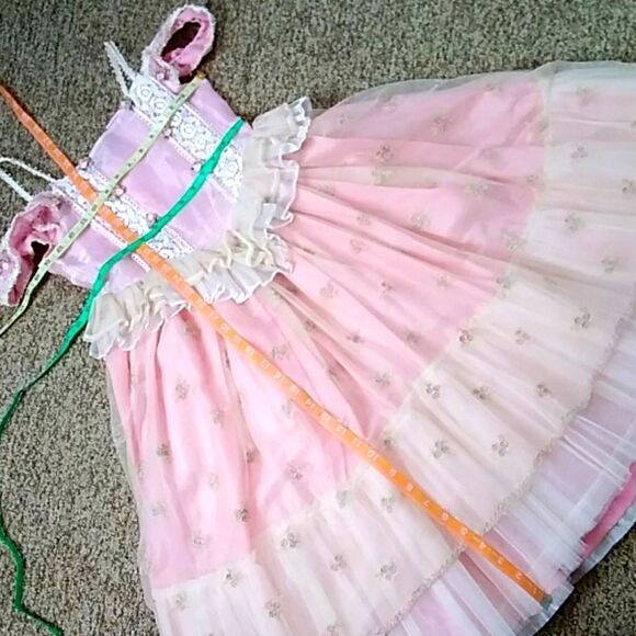 VTG,CREACIONES SARAHI EMBROIDERY GIRLS DRESS SIZE 8 - Picture 7 of 16